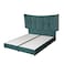 In House Milano Velvet Bed Frame - Single - 200x100 cm - Turquoise