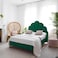 In House Napoli Velvet Bed Frame - Queen - 200x140 cm - Dark Green