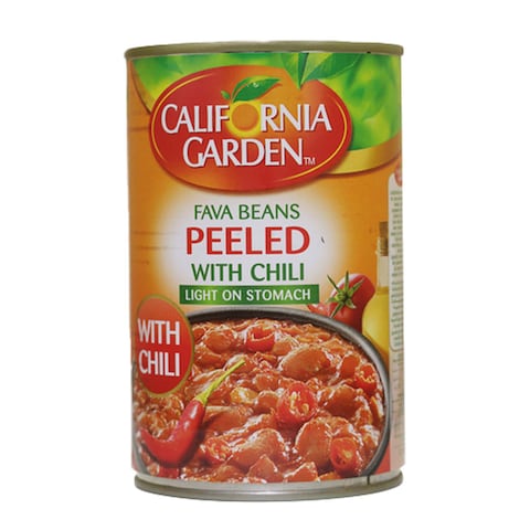 California Garden Fava Bean Peeled With Chili - 400 Gram