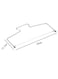 Generic Double Line Cake Slicer Silver