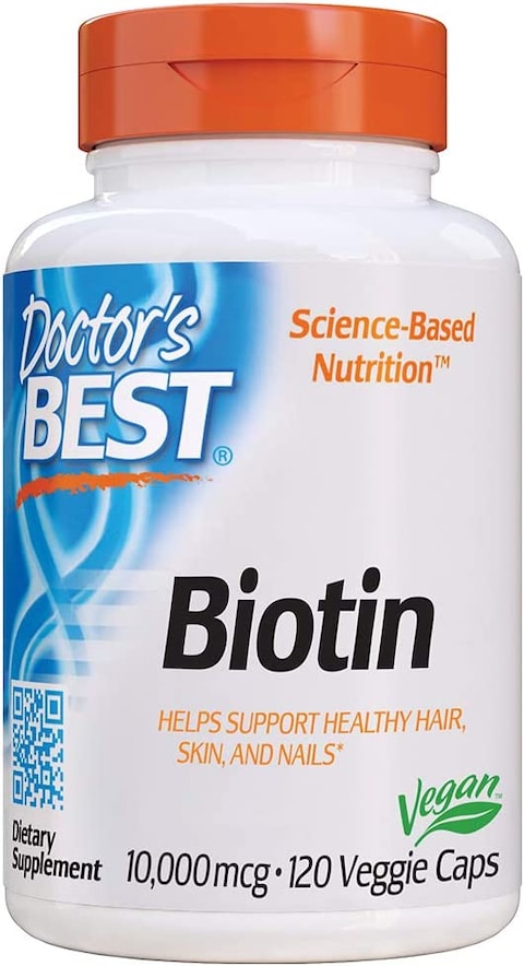 Doctor&#39;s Best Biotin To Support Hair, Skin, Nails, 120 Count