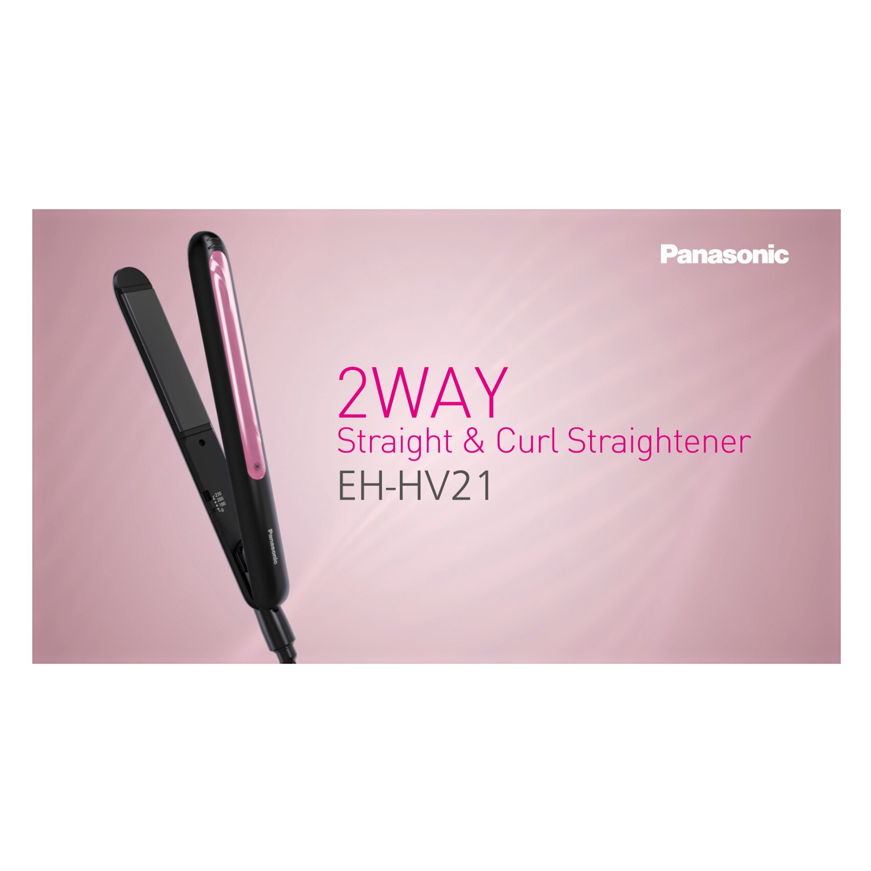 Panasonic Hair Straightener EH-HV21 Black product thumbnail 2