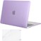 Ntech Macbook Air 13 Inch Case With Screen Protector M1 A2337 A2179 A1932 2020 2019 2018 Release, Slim Plastic Matte Hard Cover Compatible Mac Air 13.3 Inch With Retina Display (PUrple)