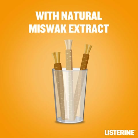 Listerine Total Care Miswak Milder Taste Mouthwash 500ml