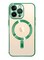 MagSafe Case Magnetic Clear Soft TPU Plating Case Wireless Charging Compatible Shockproof Camera Lens Protection For Apple iPhone 14 Pro Green