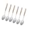 Lihan 6Pcs Ramadan Designed Dinner Spoons (B), Gold Plasted Design Plating Stainless Steel 18.5X4X18.5Cm Spoons For Table Spoon, Soup Spoons, Easy To Clean, Dishwasher Safe