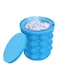 Generic Bucket Shape Ice Cube Maker Blue 12cm
