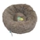 Grizzly Velor Round Plush Dark Beige Dog Bed Small - 50 x 15cm