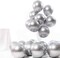 JMD 3.2G 12 Inch 40Pcs Metallic Chrome Latex Balloon For Wedding Birthday Party Baby Shower Gender Revealdecoration (Silver)