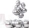 JMD 3.2G 12 Inch 40Pcs Metallic Chrome Latex Balloon For Wedding Birthday Party Baby Shower Gender Revealdecoration (Silver)