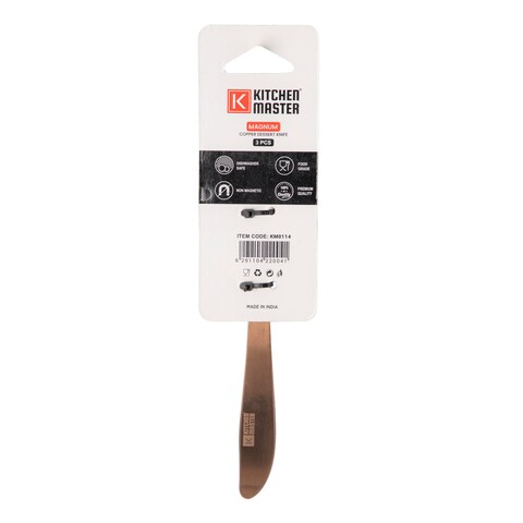 KITCHEN MASTER COPPER DESSERT KNIFE, KM0114, 3PC PACK, MAGNUM