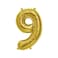 The Party Popper - 40 INCH Gold COLOR NUMBER BALLOONS (NUMBER 9)