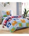 Sleep Night 3 Pieces Kids Compressed Comforter Set, Single Size 150 X 200cm Modern Printed Bedding Set For Girls And Boys, MultiColor