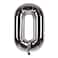 BlowPartyCo Aluminium Foil Number 0 Balloons, Helium Compatible Balloon for Birthday Parties and Decoration (40 Inch, Silver, 1 Unit)