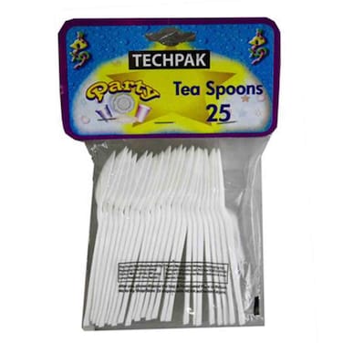 Techpak Party Tea Spoons 25Pcs
