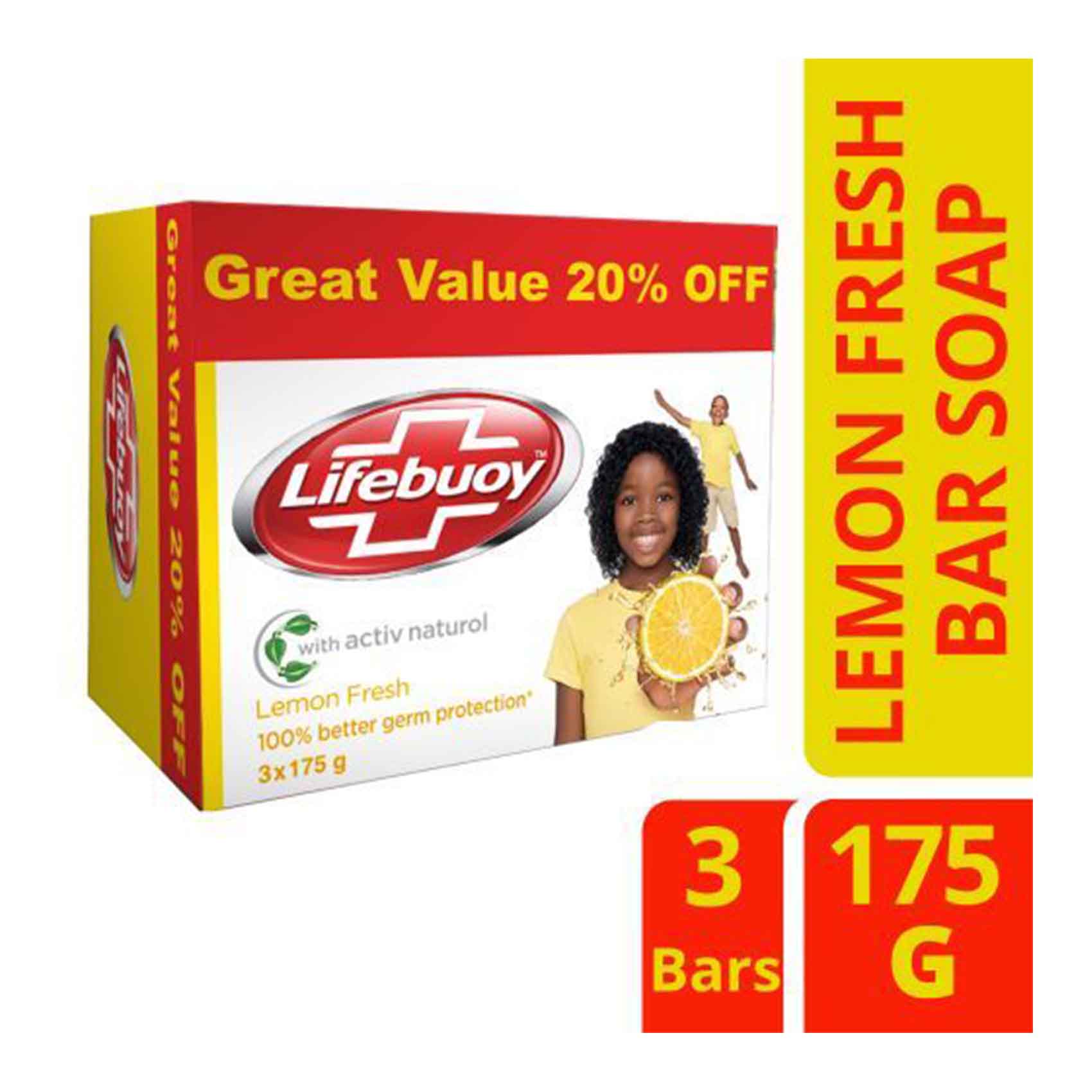 Lifebouy Lemon Fresh Value Pack 175Gx3