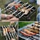 Stainless Steel Skewers for Grilling, Flat Pin Kabob Skewers for Grilling for Camping Picnic  (6pcs) 54cm long