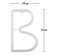 LED Neon Flex Letter Light B 30x18cm