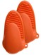 Generic High temperature heat insulation anti-slip non-slip baking oven microwave dish clamp silicone gloves orange