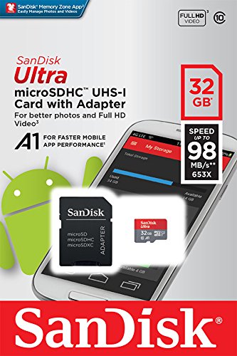 SanDisk Micro SDHC Ultra UHS-1 Class10 32GB + Adaptor