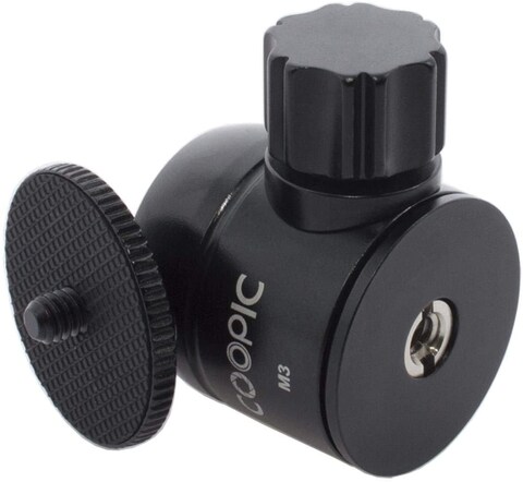 Coopic M3 Tripod Ball Head Mount Head-Metal 360 Degree Pan 90 Degree Tilt Tripod Mount With 1/4 Screw For Digital Camera Compact DSLR Cell Phone Monopod Gopro Light Stand