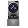 LG TwinWash Front Loading Washing Machine 12kg F4V5RGP2T With Dryer 7kg F8K5XNK4 Silver