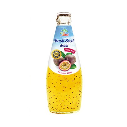 Buy Basil Seed Juice Passion Fruit 290ML Online Shop Beverages