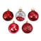 Christmas Magic Christmas Tree Baubles Party Decoration 12-Pieces- 6 cm Size- Red