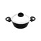 Illa Cook On Rock Cooking Pot With Pyrex Lid - 20 Cm - Black