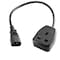 0.3m UK Power Adaptor Cord IEC C14 Male Plug to UK 3Pin Female Socket Power Adapter Cable for PDU UPS 13A 1 pcs