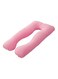 Generic U-Shaped Maternity Pillow Cotton Pink 80X120cm