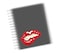 Loud Universe Hardcover Notebook Lips Lust Pattern Lips Delicious Spiral Notebook with Premium High Quality Paper A5 Size