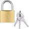 Generic Golden Padlock With 3 Key (50mm)