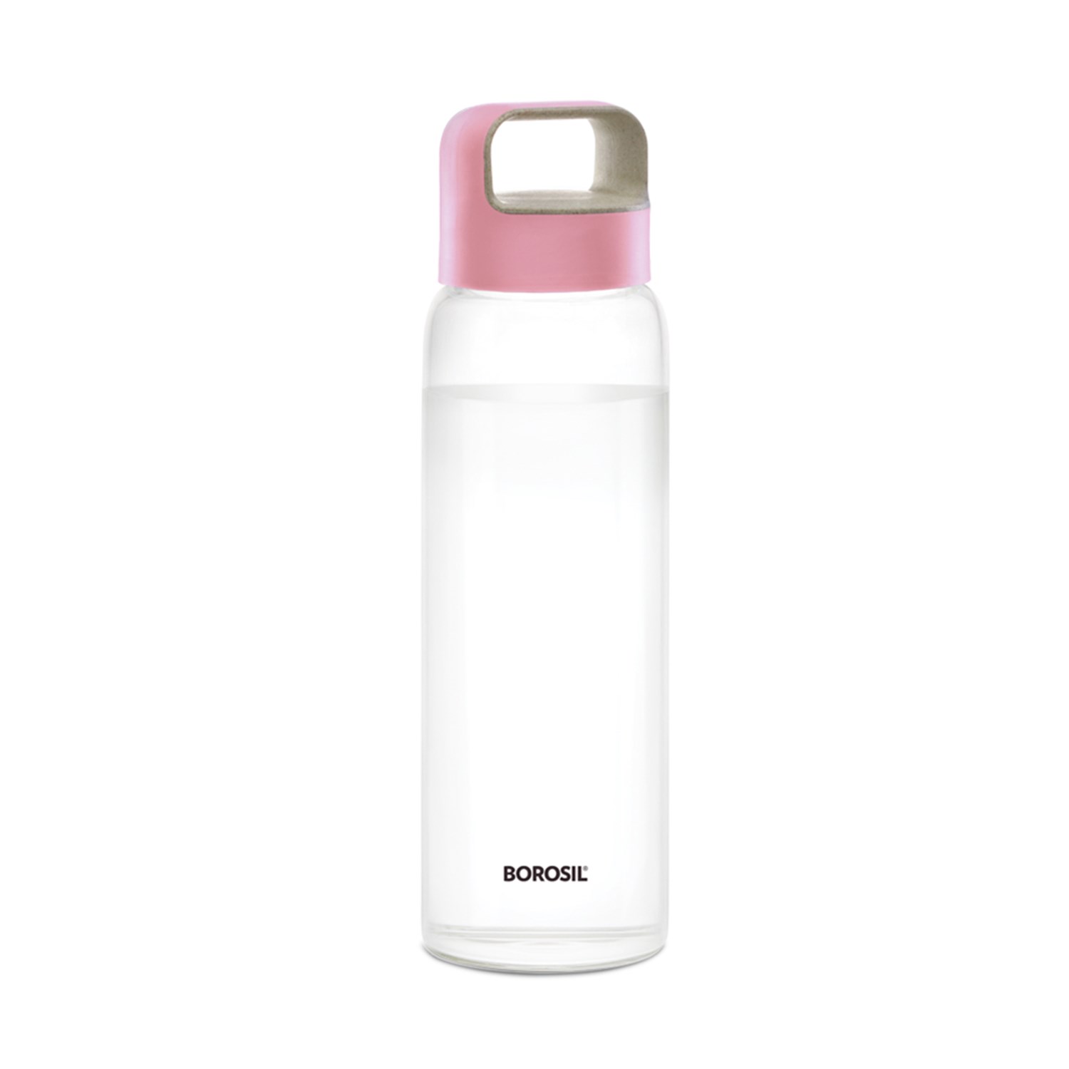 NEO Glass bottle - 750ML_Wide mouth HUSK LID PINK