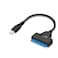 كابل محول من نوع C إلى SATA 22Pin درايف مجاني 2.5 بوصة SATA HDD لأجهزة الكمبيوتر المحمول