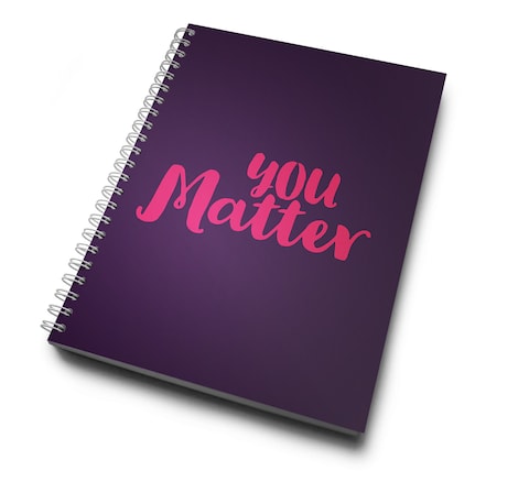 Loud Universe Hardcover Notebook You Matter Motivation Spiral Notebook with Premium High Quality Paper A5 Size