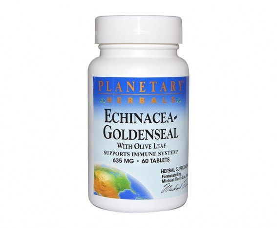 PLANETARY HERBALS Echinacea Goldenseal 635Mg 60Tabs