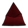 In House Youri Linen Bean Bag Chair - Large - Burgundy
