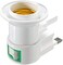 ABBASALI UK Plug Lamp Holder Converter Socket Control With Multi Colour Bulb For Night Use At Home,Office etc