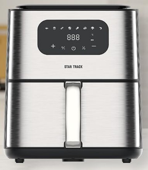 Star Track Air Fryer 4.2Litres, 9 Blades Fan 1520W, Touch Control Function, 8 Cooking Preset Elegant Design For Home