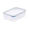 Lock &amp;amp; LockClassic Plastic Rectangular Food Container Clear/Blue 360ml