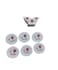 Handcrafted Marble Coaster Set: Exquisite 6-Piece Collection