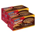 Buy Mcvities Digestive Dark Chocolate Biscuits 200g Pack of 2 in UAE