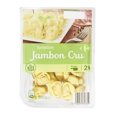 Carrefour Tortellini Jambon Cru  300GR