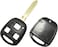 Rubik 3 Buttons Replacement Remote Key Shell Fob Case for Toyota Camry Corolla Prado Land Cruiser FJ Cruiser Avalon Matrix RAV4 Venza Yaris with Uncut Blade