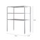 Decdeal - 3-Tier Multi-functional Kitchen Storage Shelf Rack Microwave Oven Shelving Unit