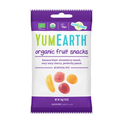 Buy Yumearth Organic Fruit Snacks Jelly 50g in Saudi Arabia