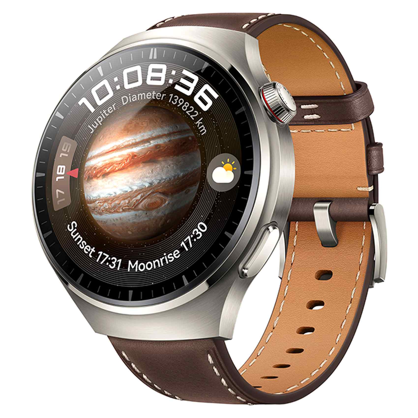 Huawei Watch 4 Pro Leather Strap Brown