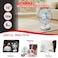 Rechargeable Fan Portable Desk Fan AC/DC 3 Speed Oscillating with LED Light Fan 10inch 18W