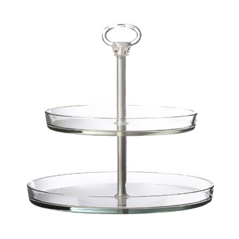 Palladio Alzata 2 Tier Tray - Clear